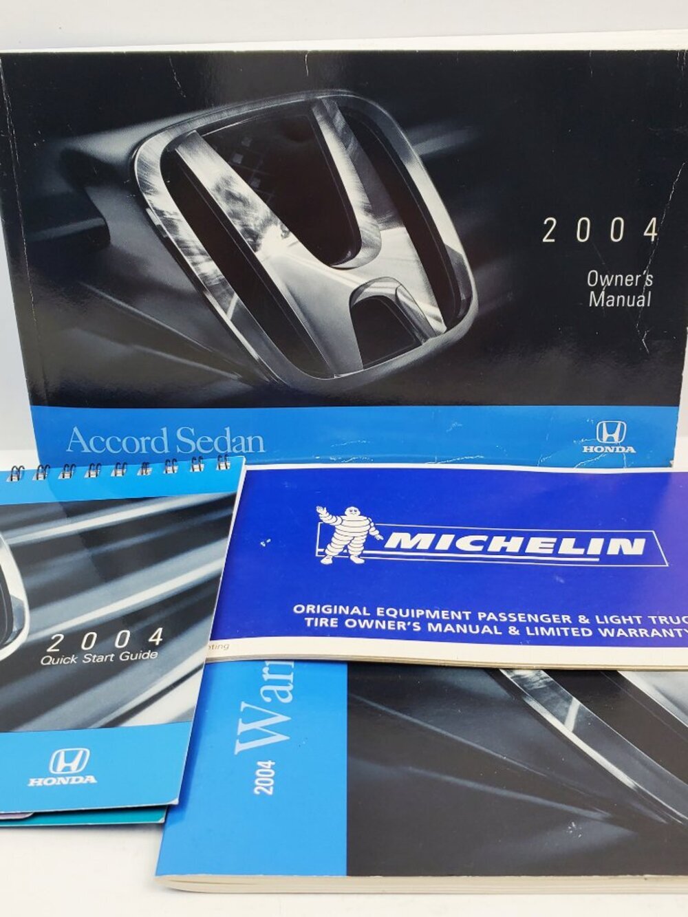 Honda Accord 2004 Sedan Owner's Manual Booklet Quick Start Guide Warranty Info
